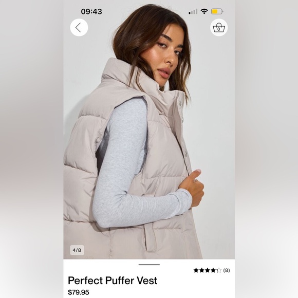 Garage Long Puffer Vest - Picture 4 of 4